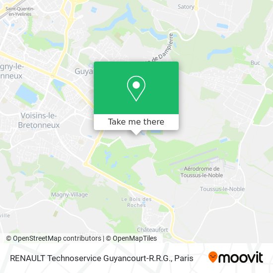 RENAULT Technoservice Guyancourt-R.R.G. map
