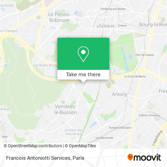 Francois Antoniotti Services map