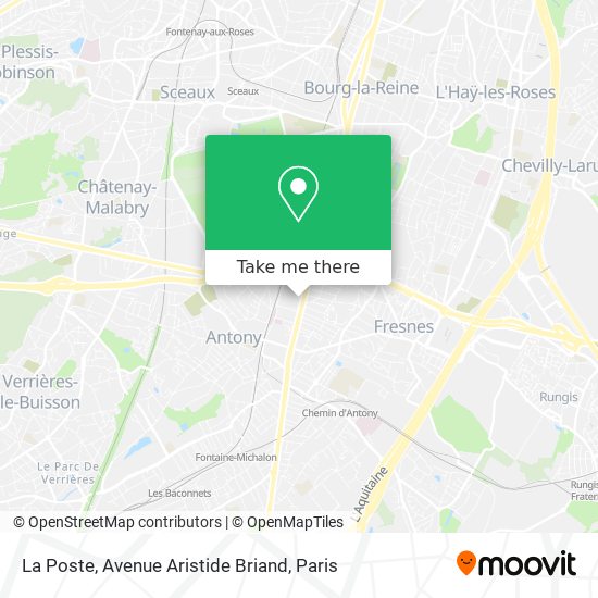 La Poste, Avenue Aristide Briand map