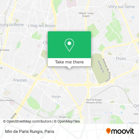 Min de Paris Rungis map