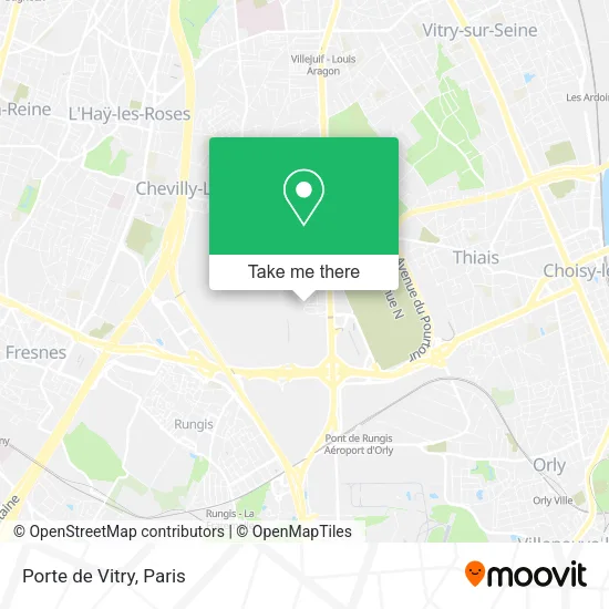 Porte de Vitry map
