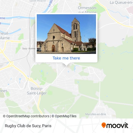 Rugby Club de Sucy map