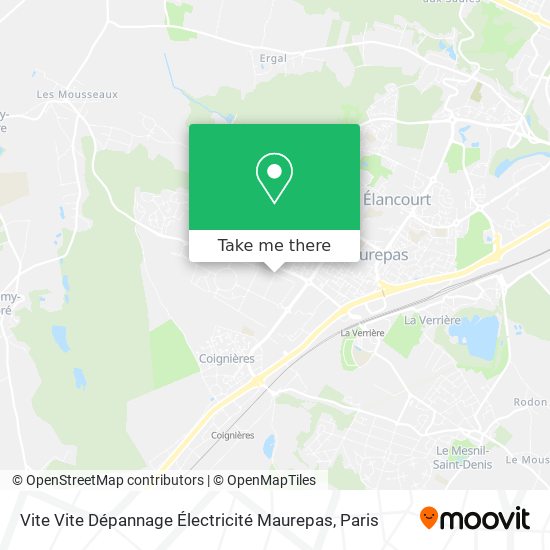 Vite Vite Dépannage Électricité Maurepas map