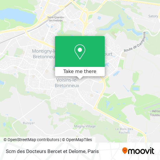 Scm des Docteurs Bercet et Delome map