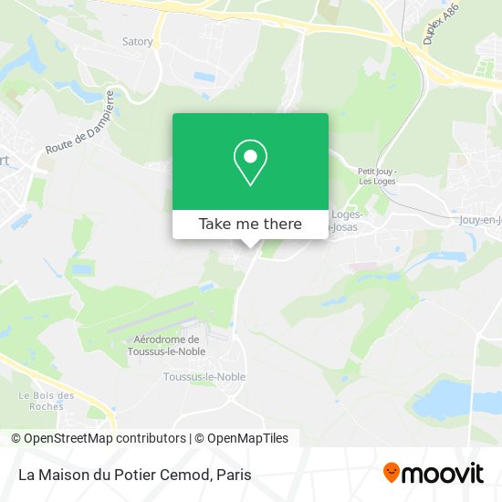 La Maison du Potier Cemod map