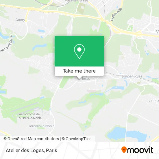 Atelier des Loges map