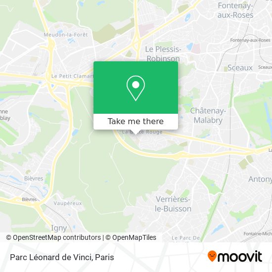 Mapa Parc Léonard de Vinci