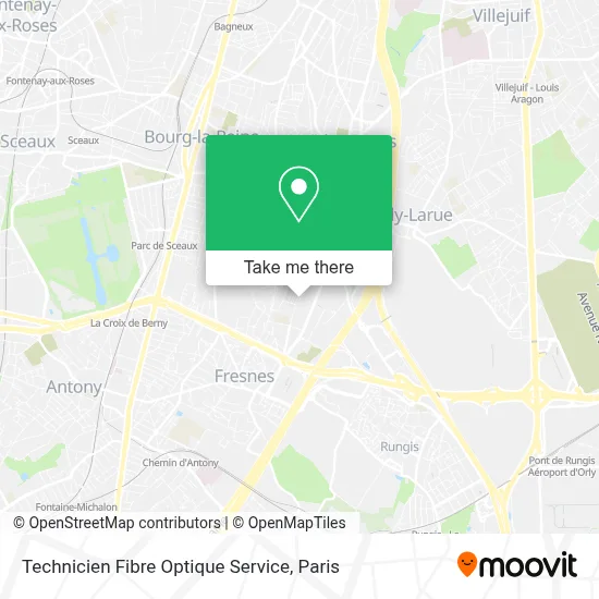 Technicien Fibre Optique Service map