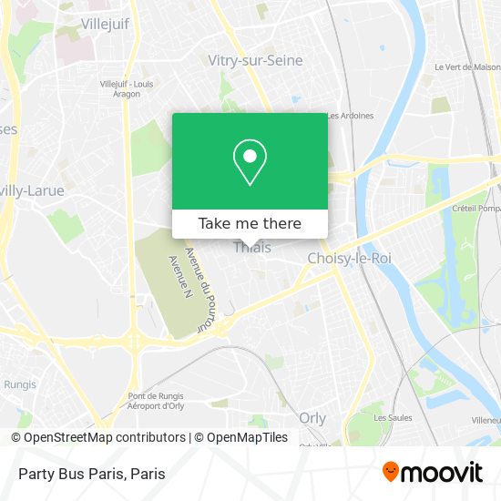 Party Bus Paris map