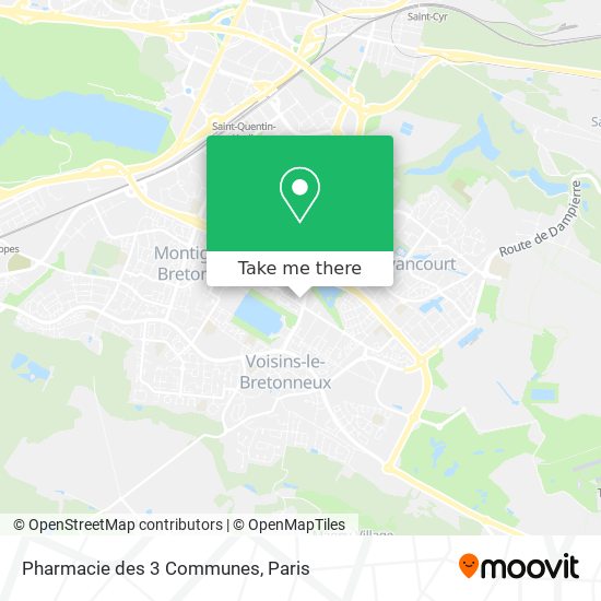 Pharmacie des 3 Communes map