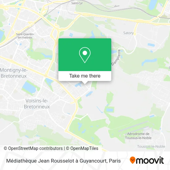Médiathèque Jean Rousselot à Guyancourt map
