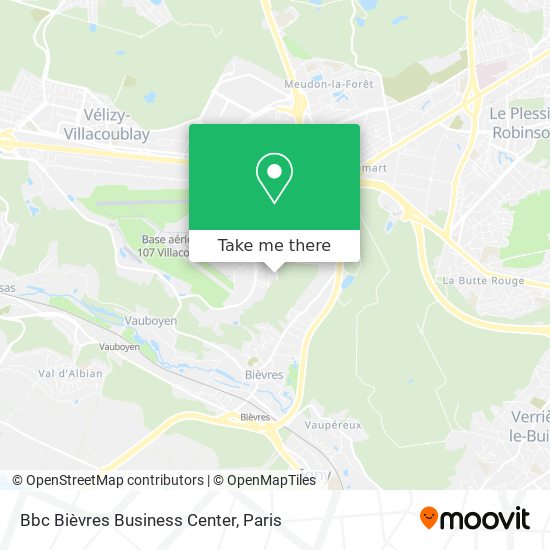 Bbc Bièvres Business Center map