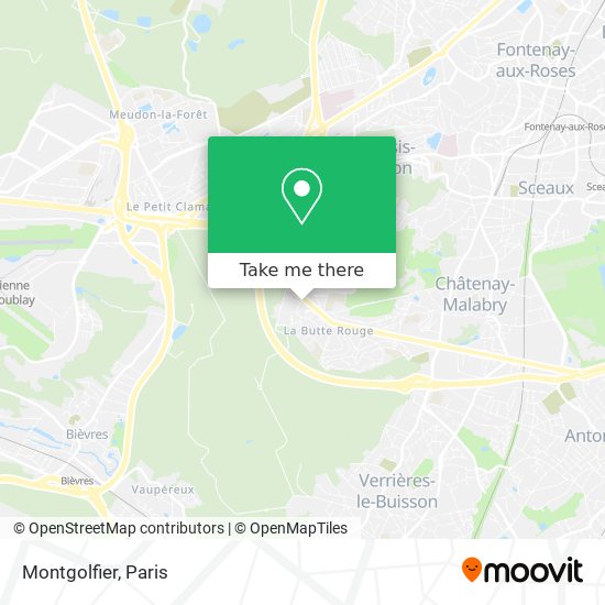Mapa Montgolfier
