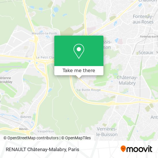 RENAULT Châtenay-Malabry map