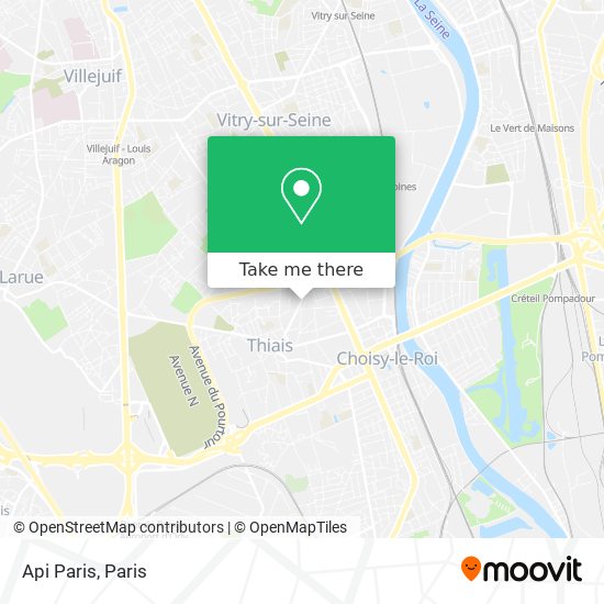 Api Paris map