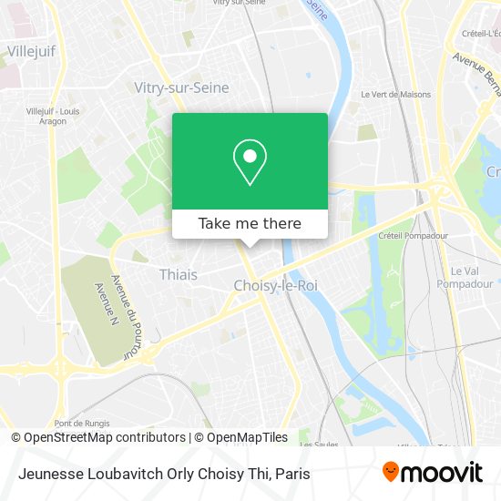 Jeunesse Loubavitch Orly Choisy Thi map