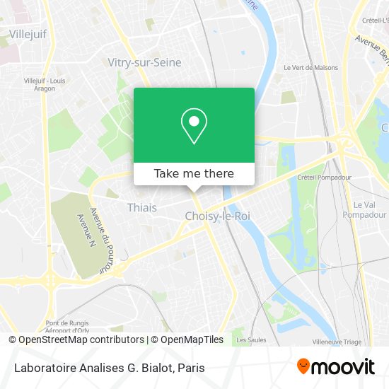 Laboratoire Analises G. Bialot map