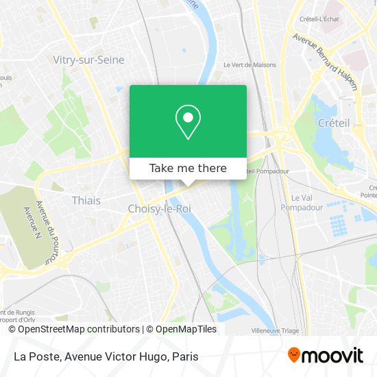 La Poste, Avenue Victor Hugo map