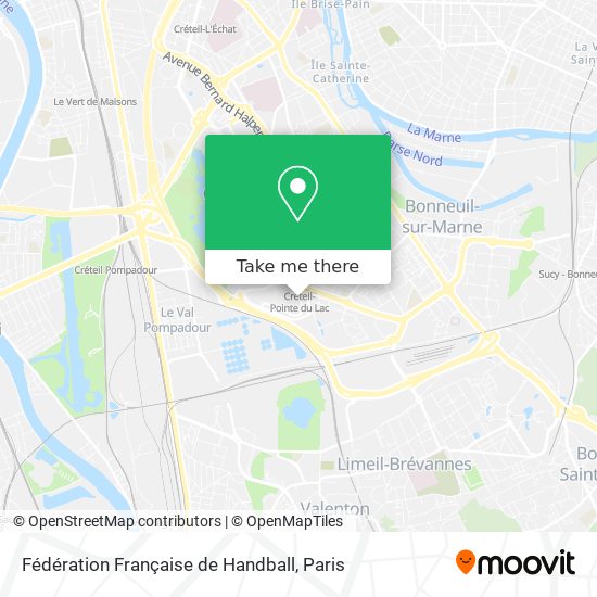 Mapa Fédération Française de Handball