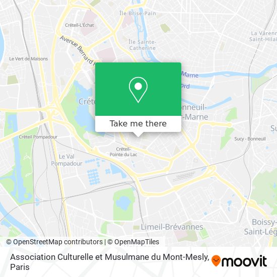 Association Culturelle et Musulmane du Mont-Mesly map