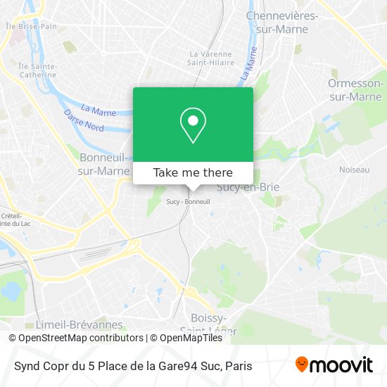 Synd Copr du 5 Place de la Gare94 Suc map