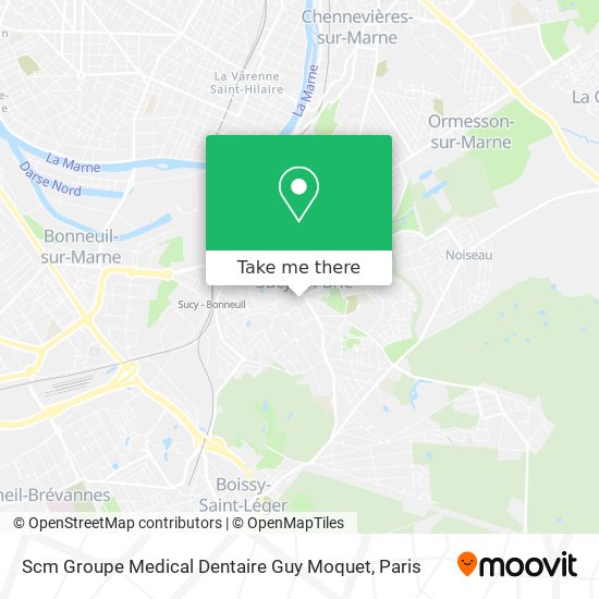 Scm Groupe Medical Dentaire Guy Moquet map