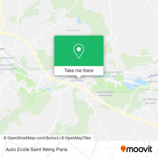 Auto Ecole Saint Rémy map
