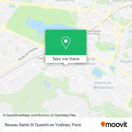 Mapa Reseau Sante St Quentin en Yvelines