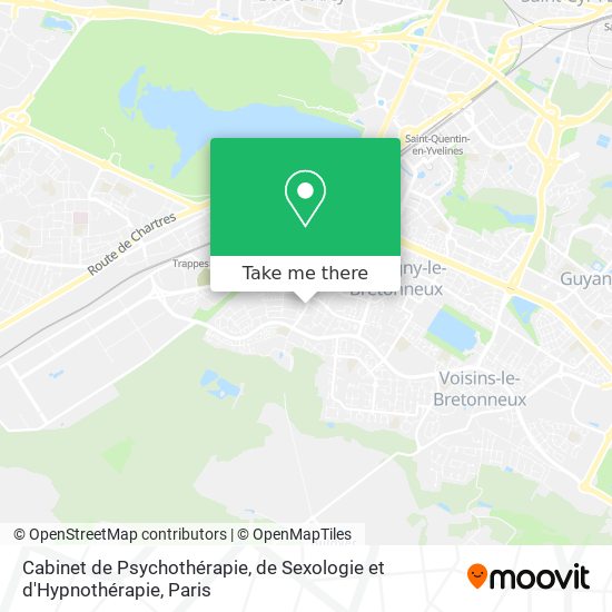 Mapa Cabinet de Psychothérapie, de Sexologie et d'Hypnothérapie