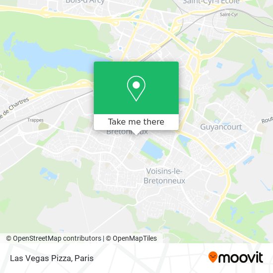 Las Vegas Pizza map