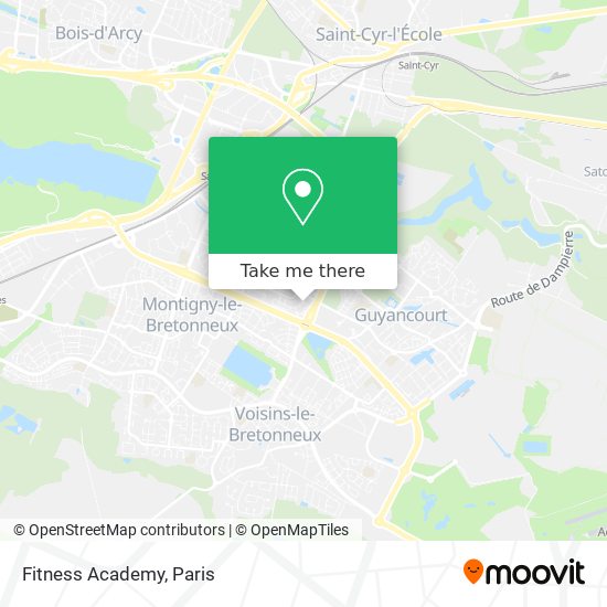 Fitness Academy map