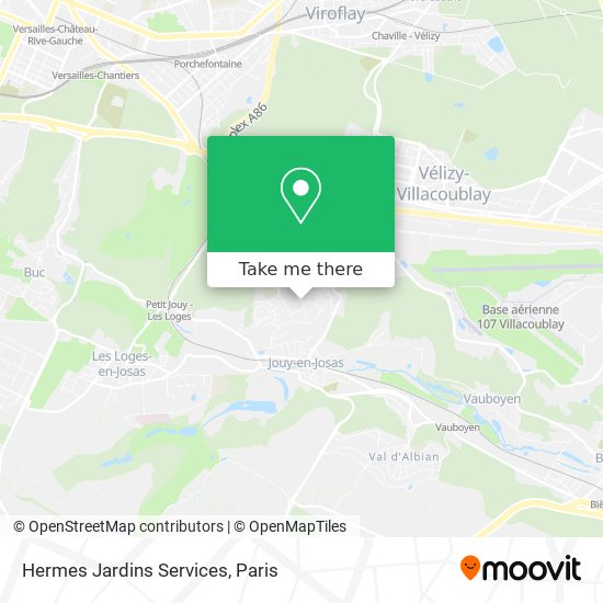 Hermes Jardins Services map