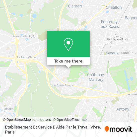 Etablissement Et Service D'Aide Par le Travail Vivre map