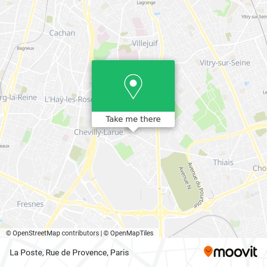 Mapa La Poste, Rue de Provence