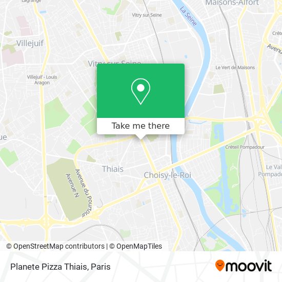 Planete Pizza Thiais map