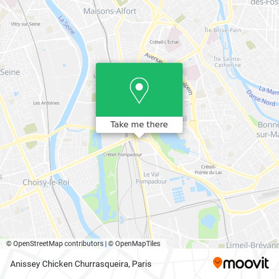 Anissey Chicken Churrasqueira map