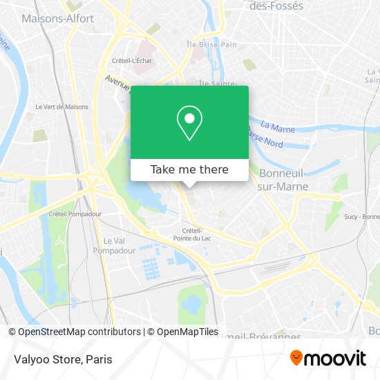 Mapa Valyoo Store