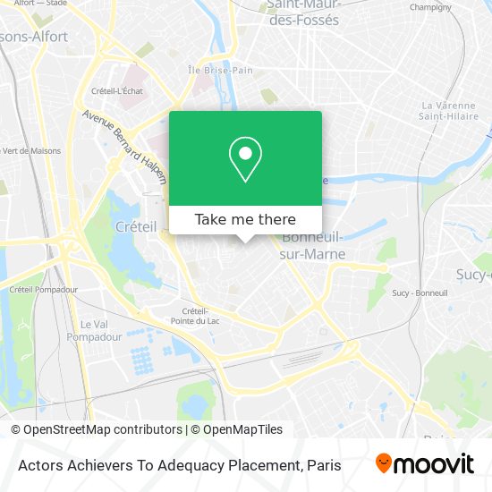 Actors Achievers To Adequacy Placement map