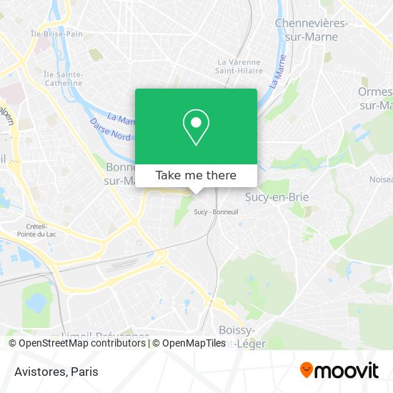 Avistores map