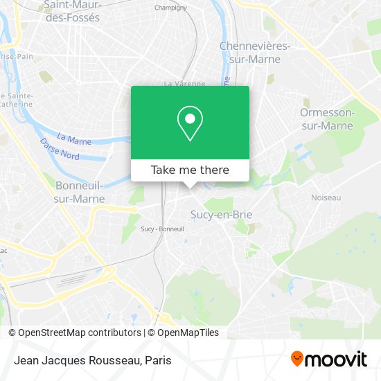 Mapa Jean Jacques Rousseau