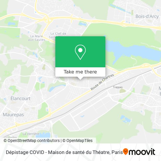 Dépistage COVID - Maison de santé du Théatre map