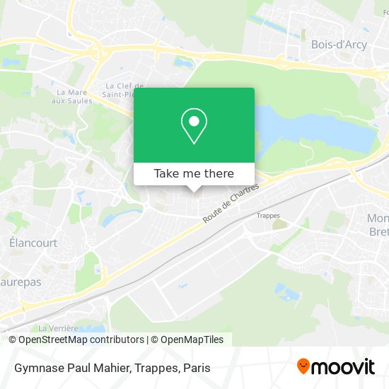 Gymnase Paul Mahier, Trappes map