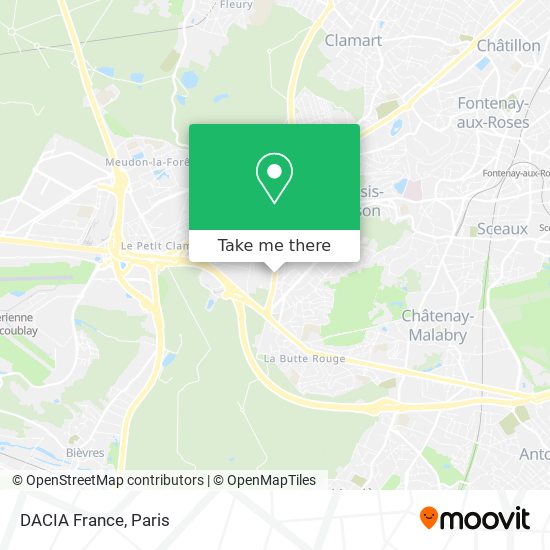 DACIA France map