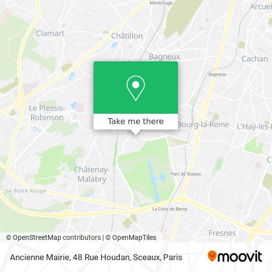 Mapa Ancienne Mairie, 48 Rue Houdan, Sceaux