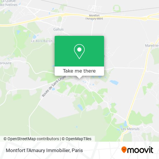 Mapa Montfort l'Amaury Immobilier
