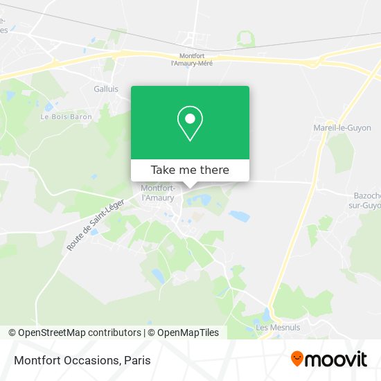 Montfort Occasions map