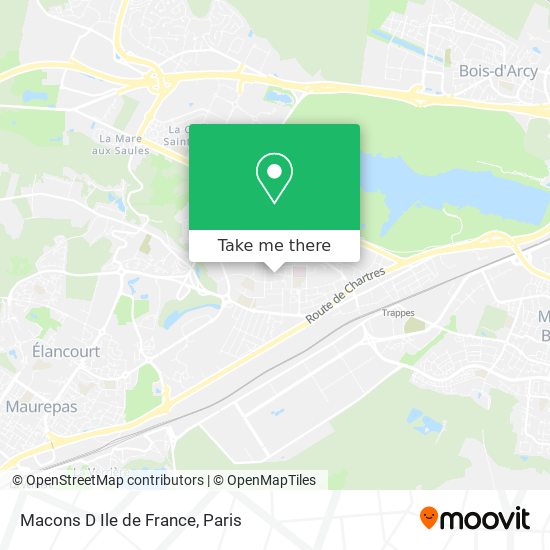 Mapa Macons D Ile de France