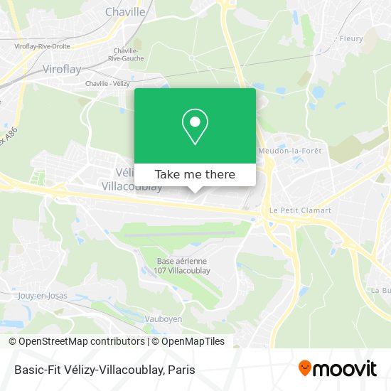 Mapa Basic-Fit Vélizy-Villacoublay