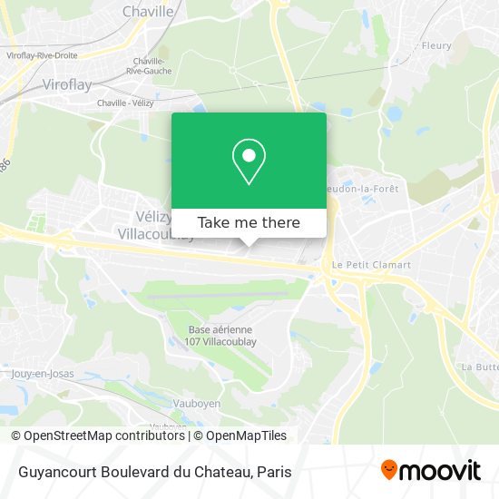 Guyancourt Boulevard du Chateau map