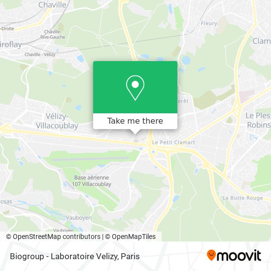 Mapa Biogroup - Laboratoire Velizy